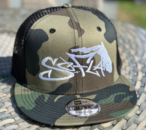 Snapback Charcoal Grey/Black Stiching