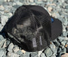 Snapback Black/ Silver Stitching - Mesh Back (Copy)