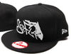 Snapback Black/White Stitching
