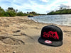 Snapback Black/ Red Stitching