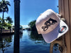 Flexfit Hat White/ Black Stitching